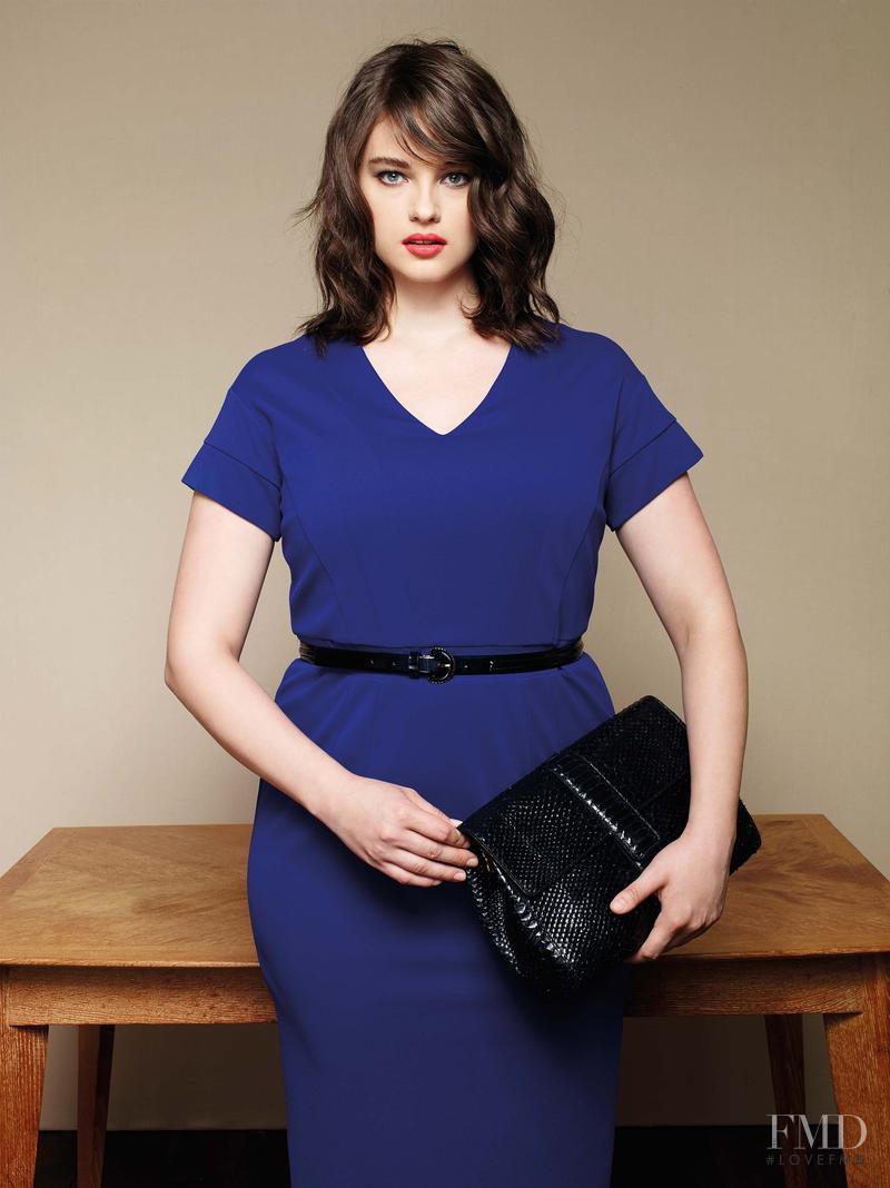 Jennie Runk featured in  the Marina Rinaldi advertisement for Spring/Summer 2015
