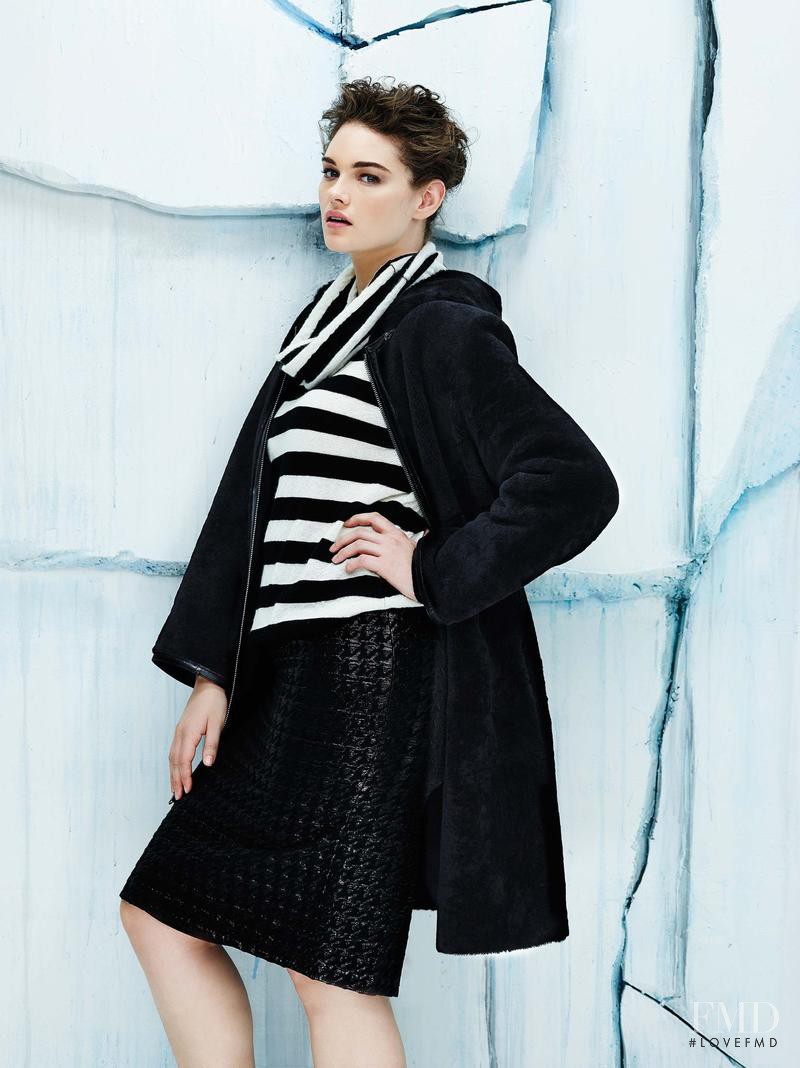 Jennie Runk featured in  the Marina Rinaldi advertisement for Autumn/Winter 2014