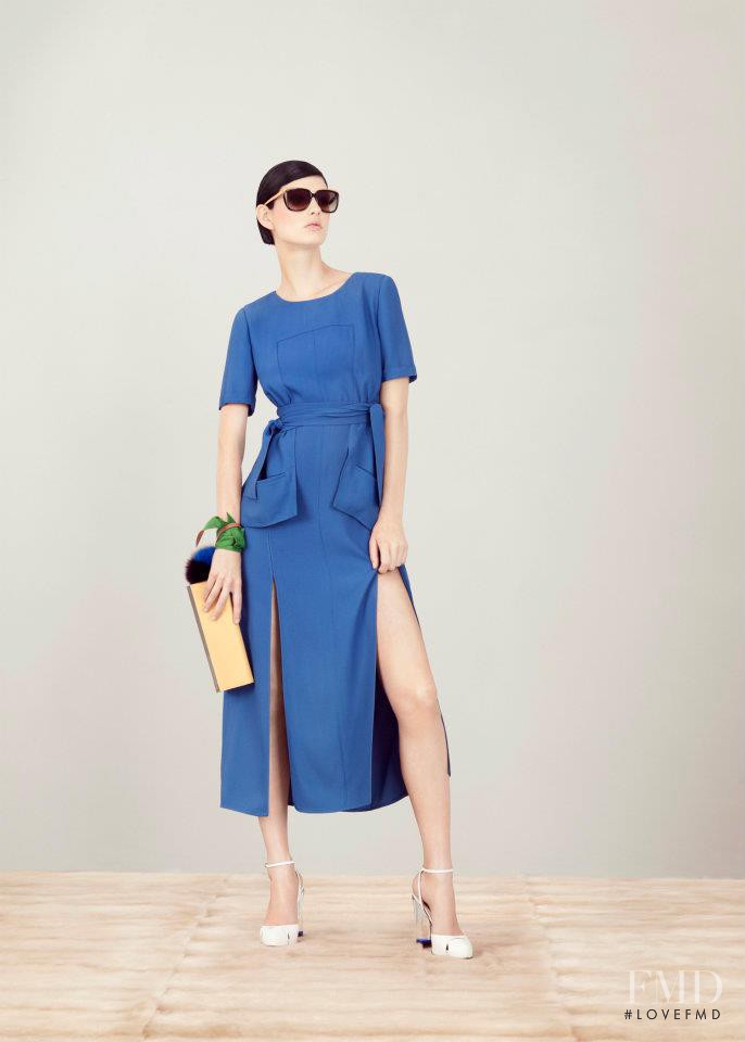Patricia van der Vliet featured in  the Fendi fashion show for Resort 2013