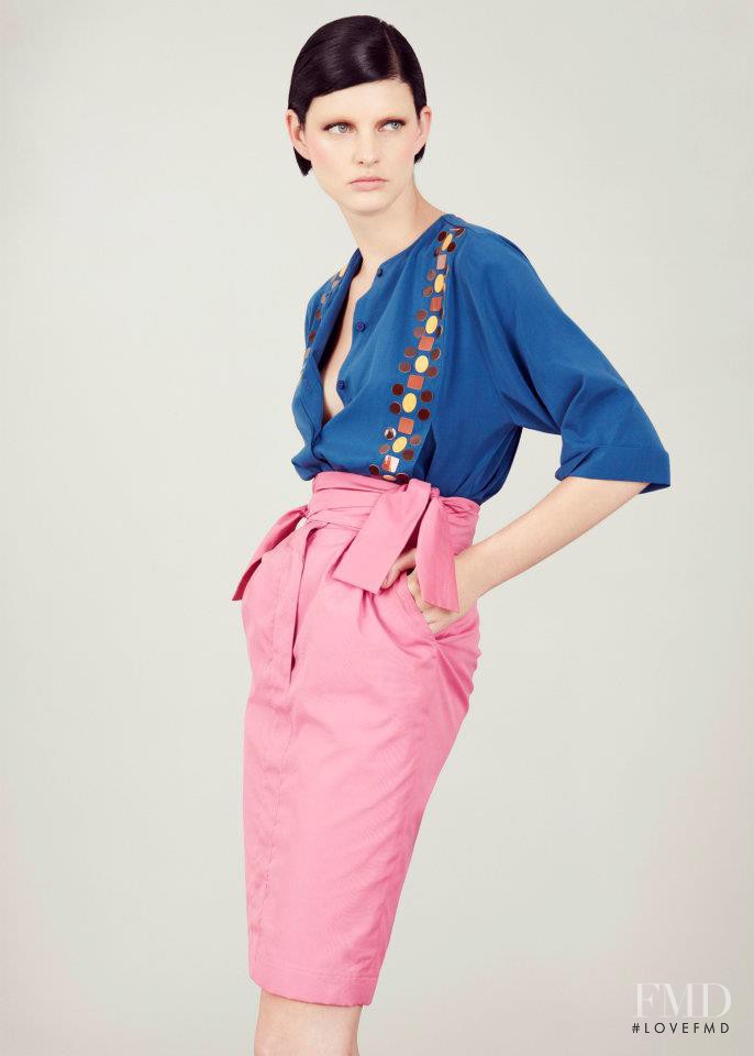 Patricia van der Vliet featured in  the Fendi fashion show for Resort 2013