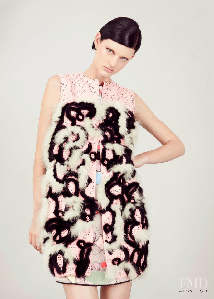Patricia van der Vliet featured in  the Fendi fashion show for Resort 2013