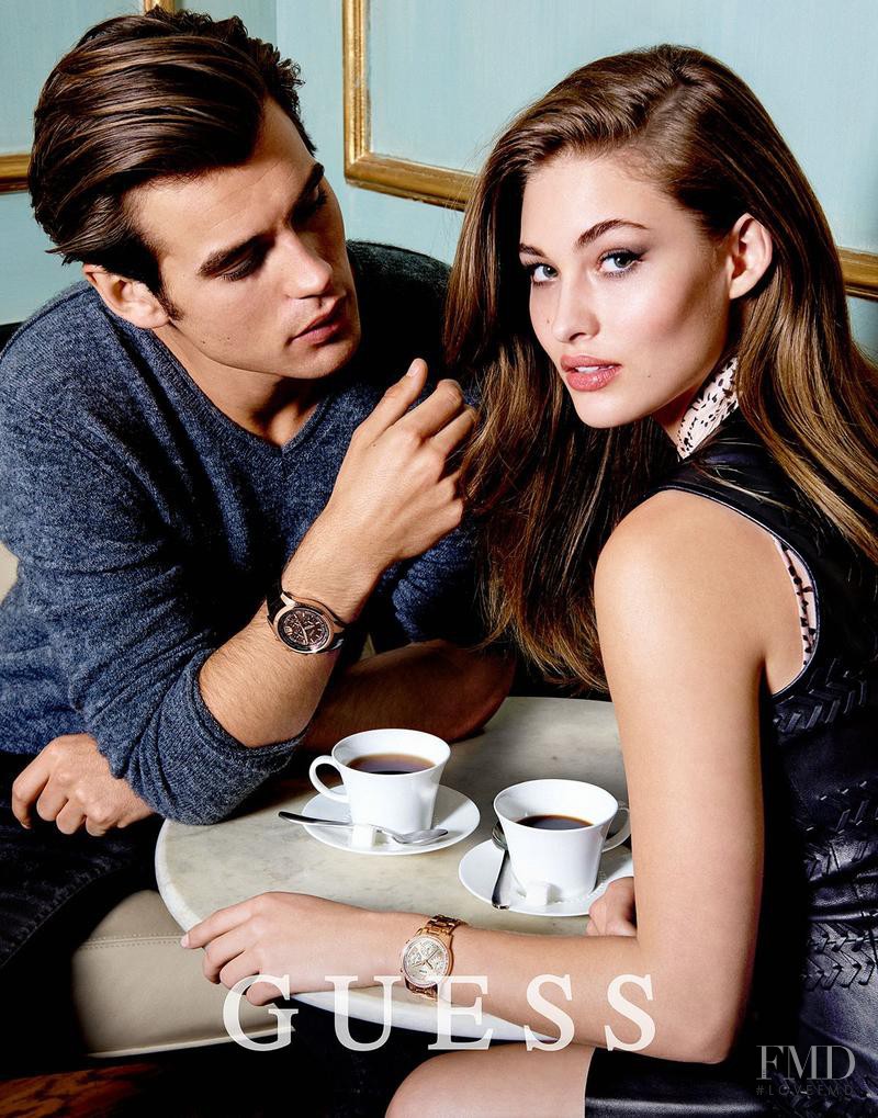 Grace Elizabeth featured in  the Guess Watches advertisement for Autumn/Winter 2015