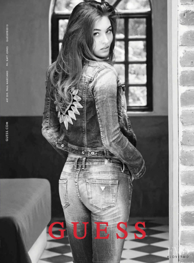 Grace Elizabeth featured in  the Guess Denim advertisement for Autumn/Winter 2015