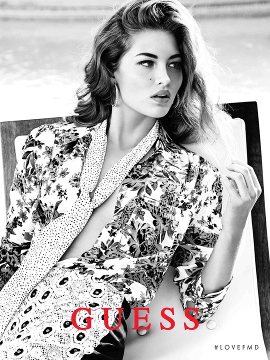 Grace Elizabeth featured in  the Guess Denim advertisement for Autumn/Winter 2015