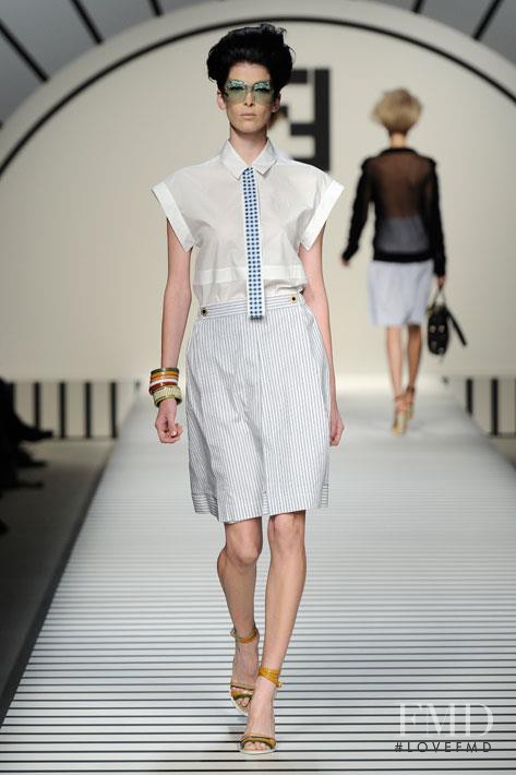 Kristina Salinovic featured in  the Fendi fashion show for Spring/Summer 2012