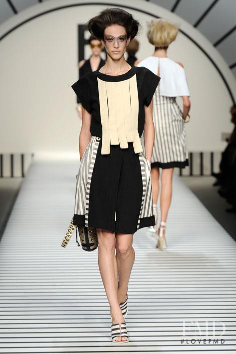Aymeline Valade featured in  the Fendi fashion show for Spring/Summer 2012