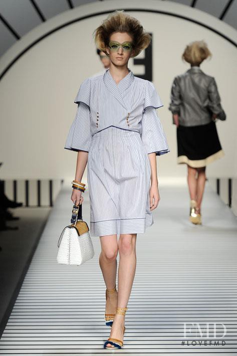 Daria Strokous featured in  the Fendi fashion show for Spring/Summer 2012