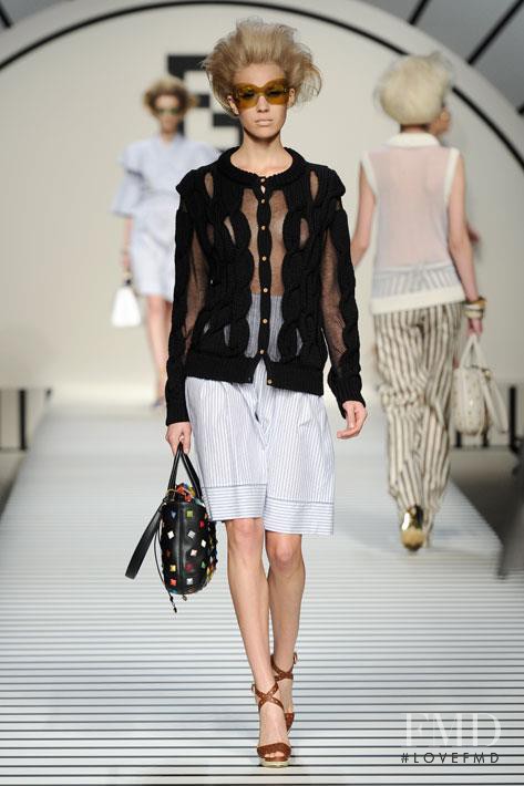 Britt Maren Stavinoha featured in  the Fendi fashion show for Spring/Summer 2012