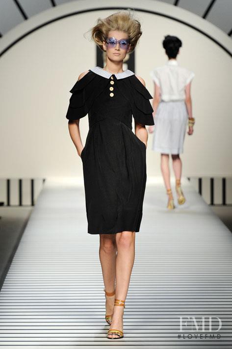 Toni Garrn featured in  the Fendi fashion show for Spring/Summer 2012
