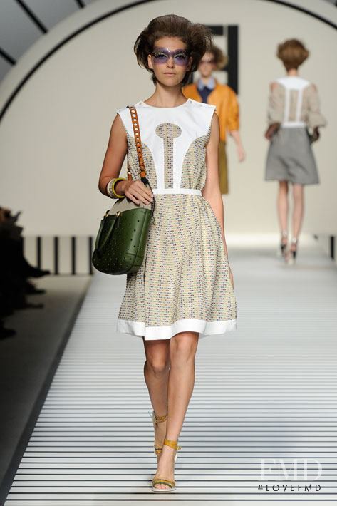 Arizona Muse featured in  the Fendi fashion show for Spring/Summer 2012