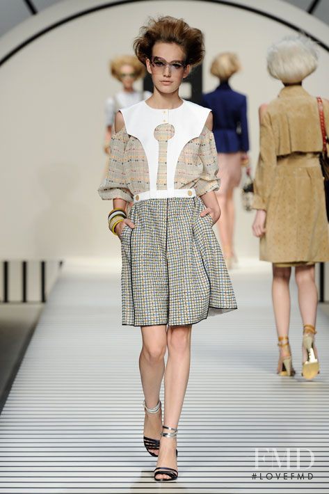 Karolina Waz featured in  the Fendi fashion show for Spring/Summer 2012