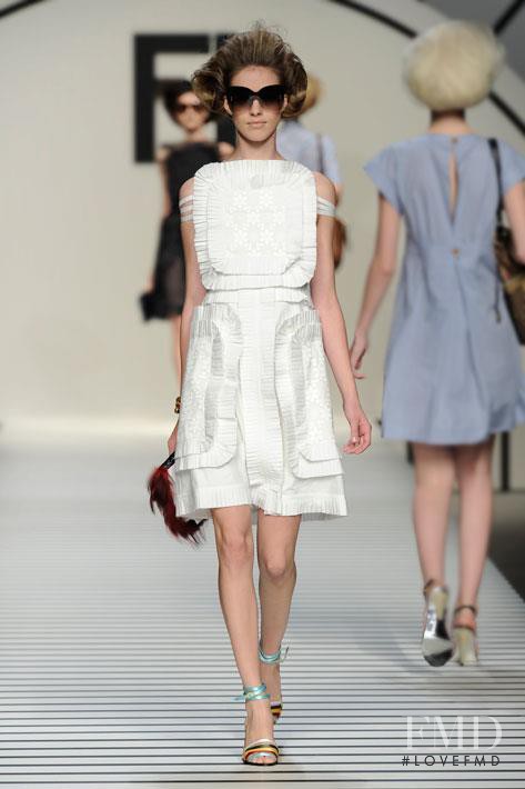 Julia Frauche featured in  the Fendi fashion show for Spring/Summer 2012