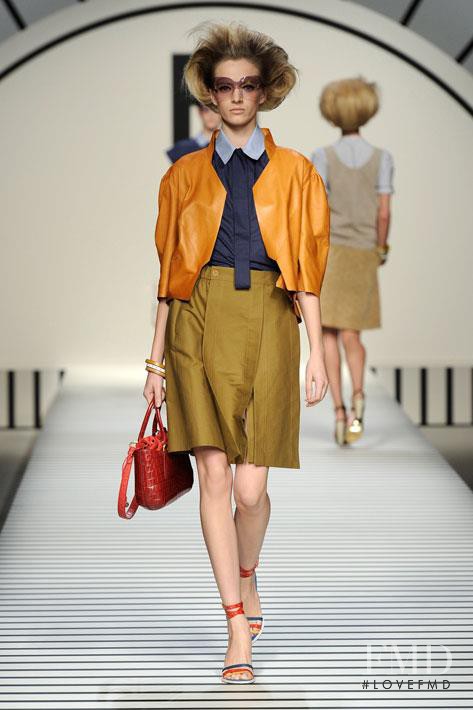 Daria Strokous featured in  the Fendi fashion show for Spring/Summer 2012