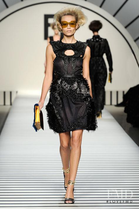 Natasha Poly featured in  the Fendi fashion show for Spring/Summer 2012