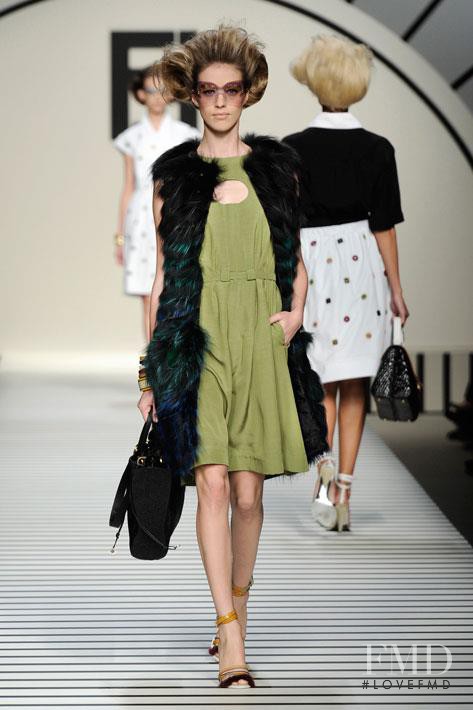 Julia Frauche featured in  the Fendi fashion show for Spring/Summer 2012
