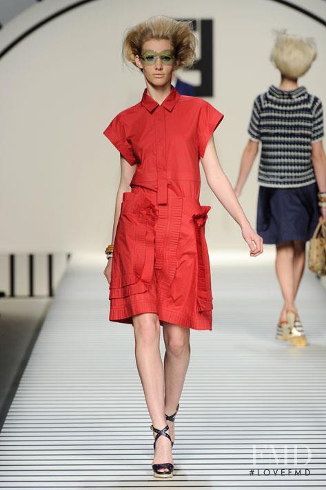 Emily Baker featured in  the Fendi fashion show for Spring/Summer 2012