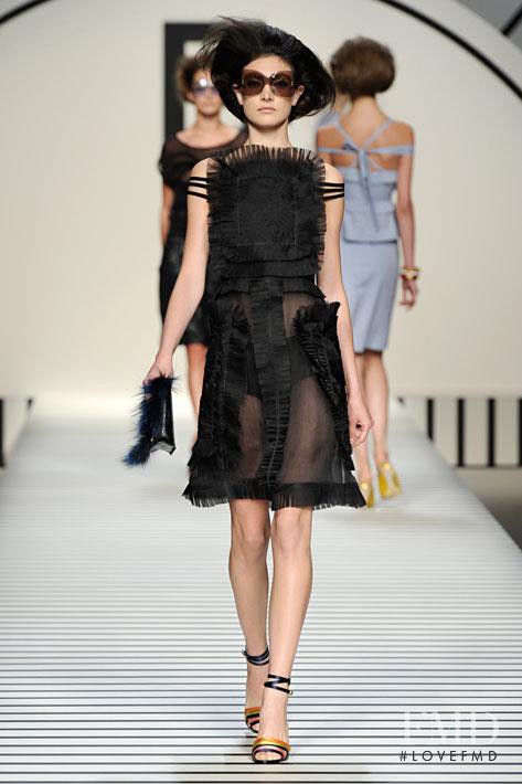 Jacquelyn Jablonski featured in  the Fendi fashion show for Spring/Summer 2012