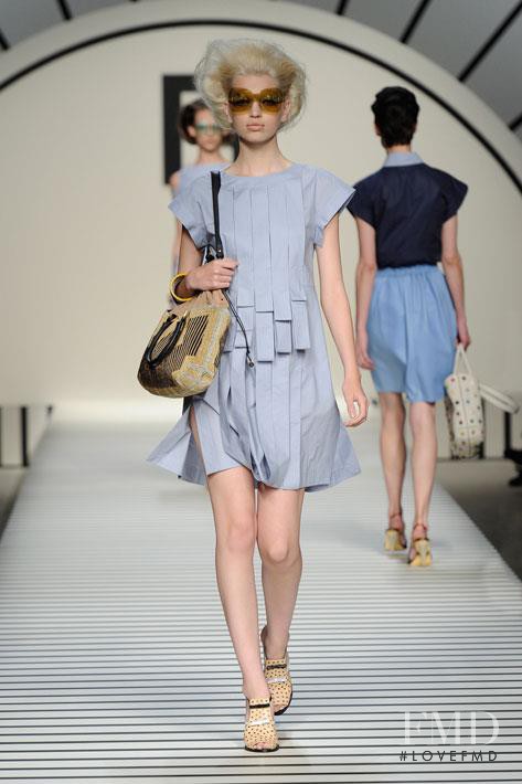 Daphne Groeneveld featured in  the Fendi fashion show for Spring/Summer 2012