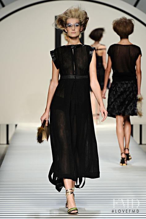 Toni Garrn featured in  the Fendi fashion show for Spring/Summer 2012