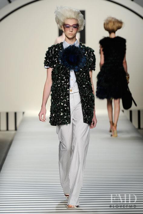 Alyona Subbotina featured in  the Fendi fashion show for Spring/Summer 2012