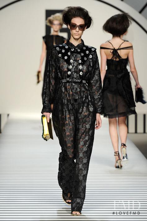 Aymeline Valade featured in  the Fendi fashion show for Spring/Summer 2012