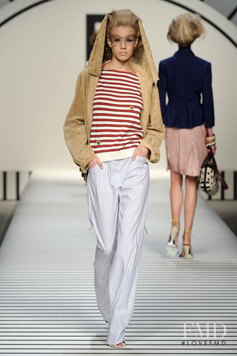 Britt Maren Stavinoha featured in  the Fendi fashion show for Spring/Summer 2012