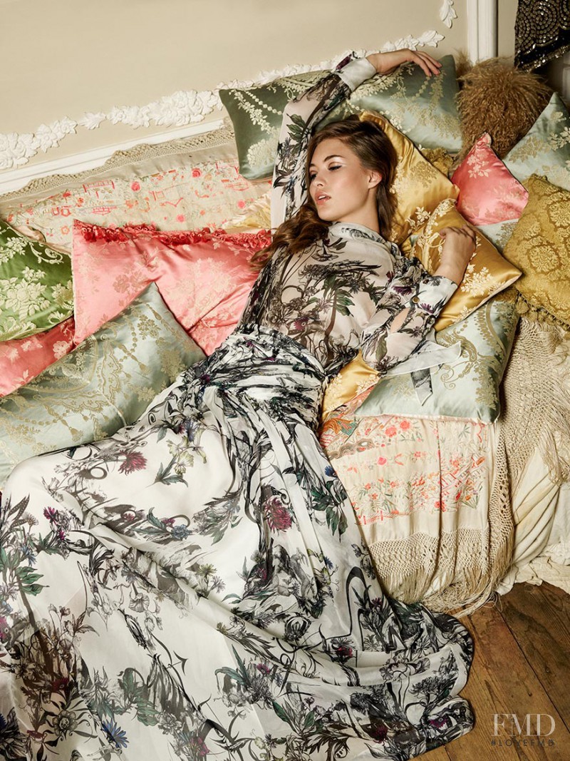 Grace Elizabeth featured in  the Matthew Williamson advertisement for Autumn/Winter 2015