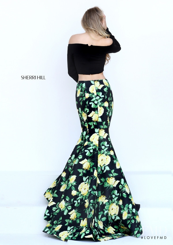 Josie Canseco featured in  the Sherri Hill catalogue for Autumn/Winter 2015