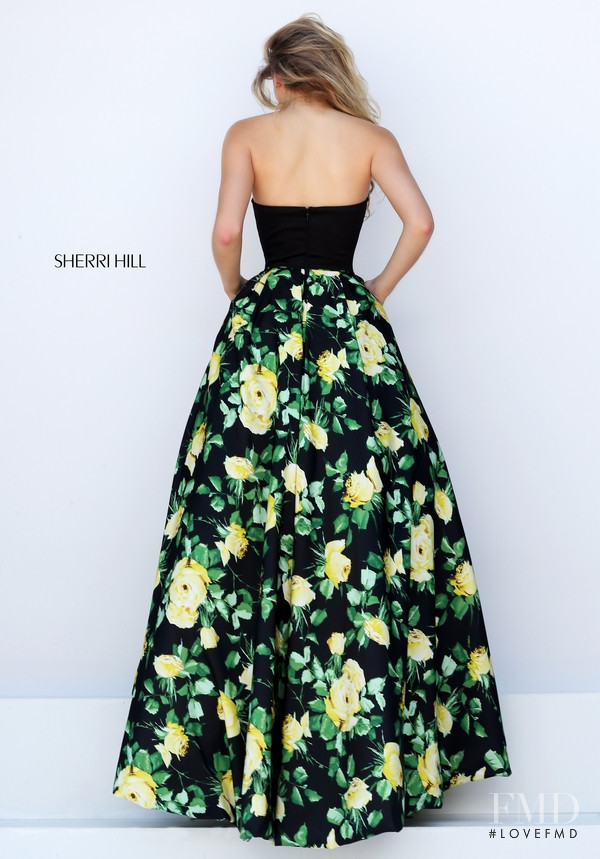 Josie Canseco featured in  the Sherri Hill catalogue for Autumn/Winter 2015