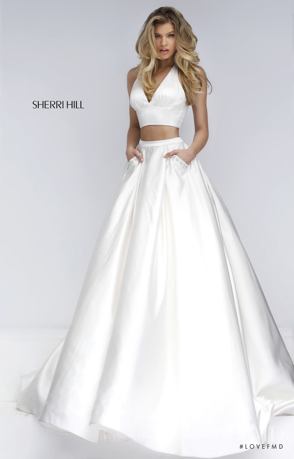 Josie Canseco featured in  the Sherri Hill catalogue for Autumn/Winter 2015