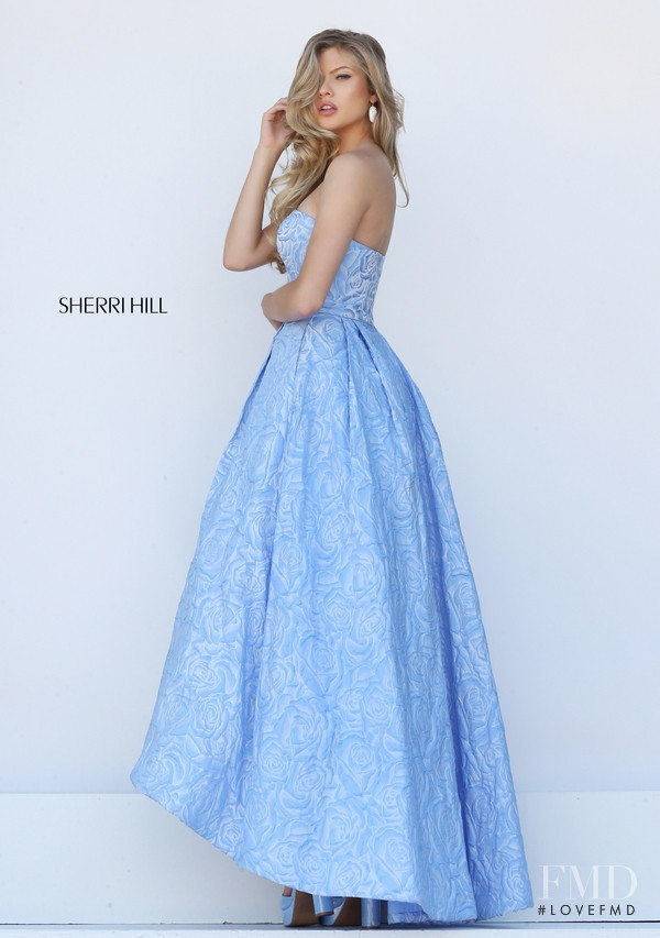 Josie Canseco featured in  the Sherri Hill catalogue for Autumn/Winter 2015