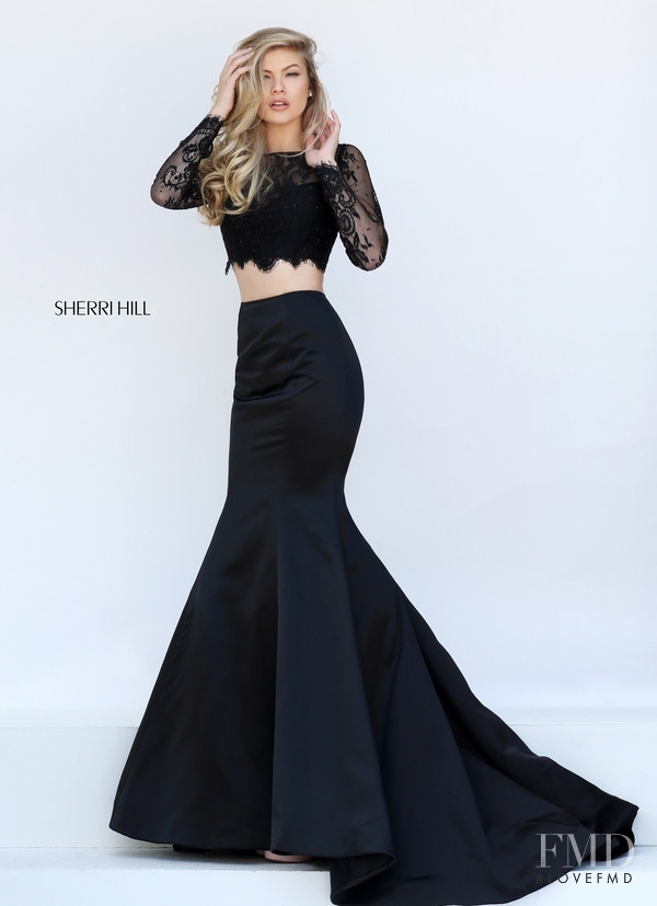 Josie Canseco featured in  the Sherri Hill catalogue for Autumn/Winter 2015