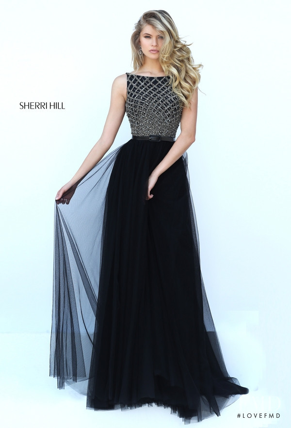 Josie Canseco featured in  the Sherri Hill catalogue for Autumn/Winter 2015