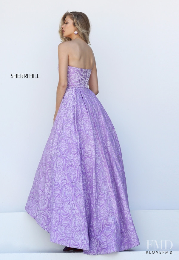 Josie Canseco featured in  the Sherri Hill catalogue for Autumn/Winter 2015