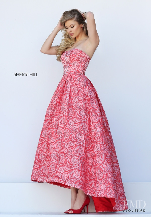 Josie Canseco featured in  the Sherri Hill catalogue for Autumn/Winter 2015