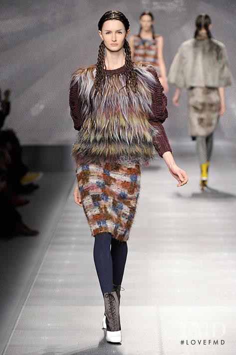Mackenzie Drazan featured in  the Fendi fashion show for Autumn/Winter 2012