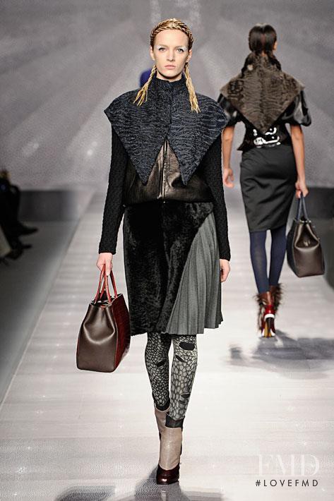 Daria Strokous featured in  the Fendi fashion show for Autumn/Winter 2012