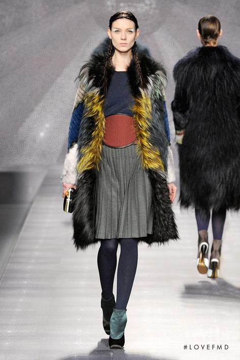 Kati Nescher featured in  the Fendi fashion show for Autumn/Winter 2012
