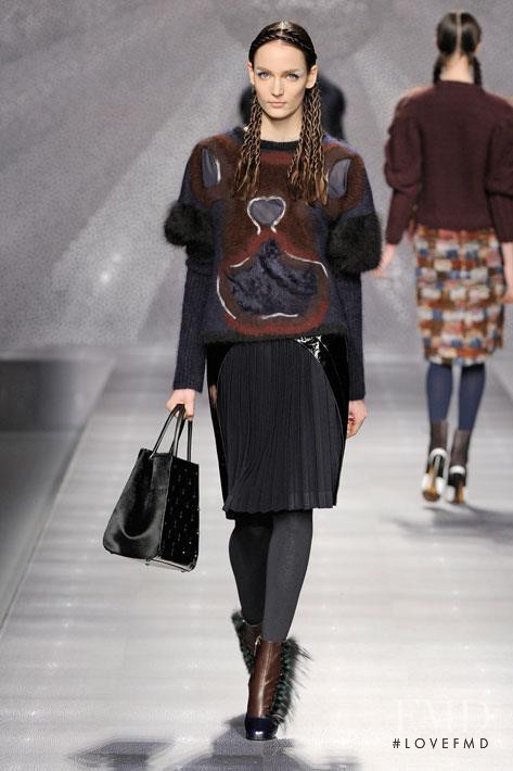Zuzanna Bijoch featured in  the Fendi fashion show for Autumn/Winter 2012