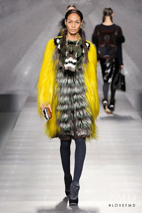 Joan Smalls featured in  the Fendi fashion show for Autumn/Winter 2012