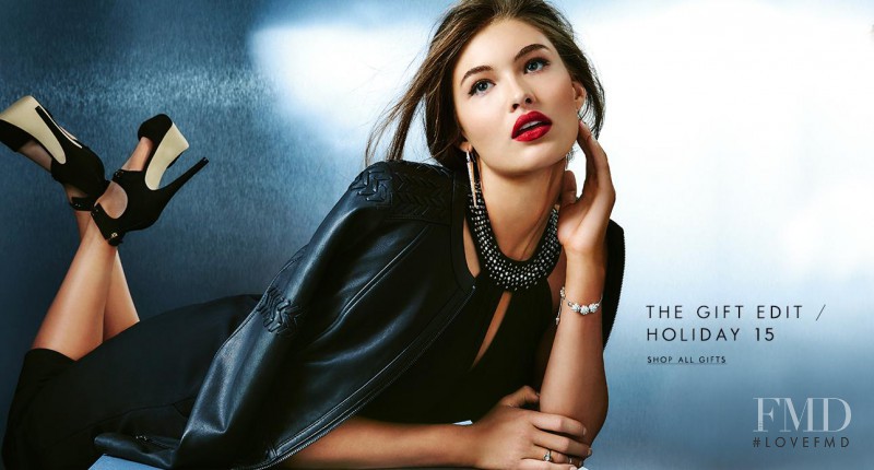 Grace Elizabeth featured in  the Guess lookbook for Holiday 2015