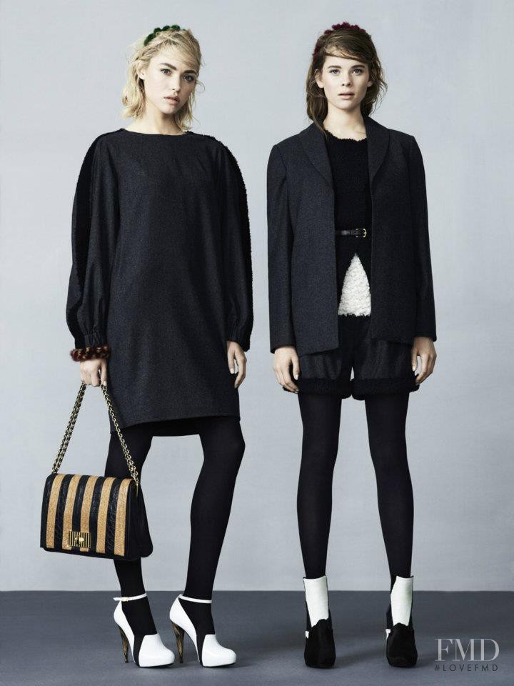 Cora Keegan featured in  the Fendi fashion show for Pre-Fall 2012