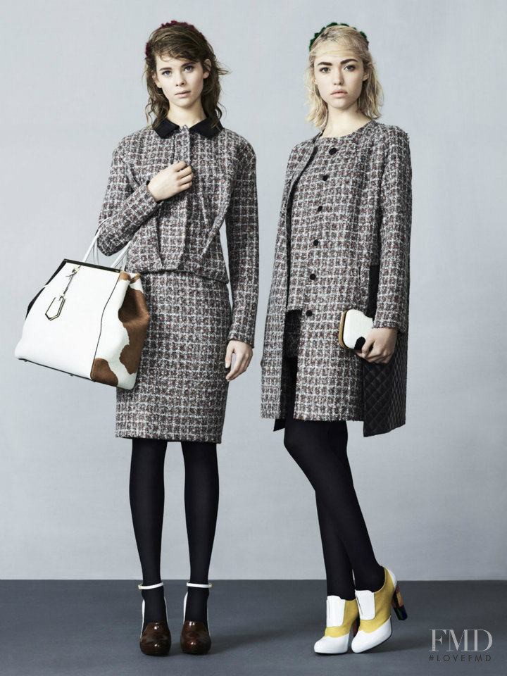 Cora Keegan featured in  the Fendi fashion show for Pre-Fall 2012