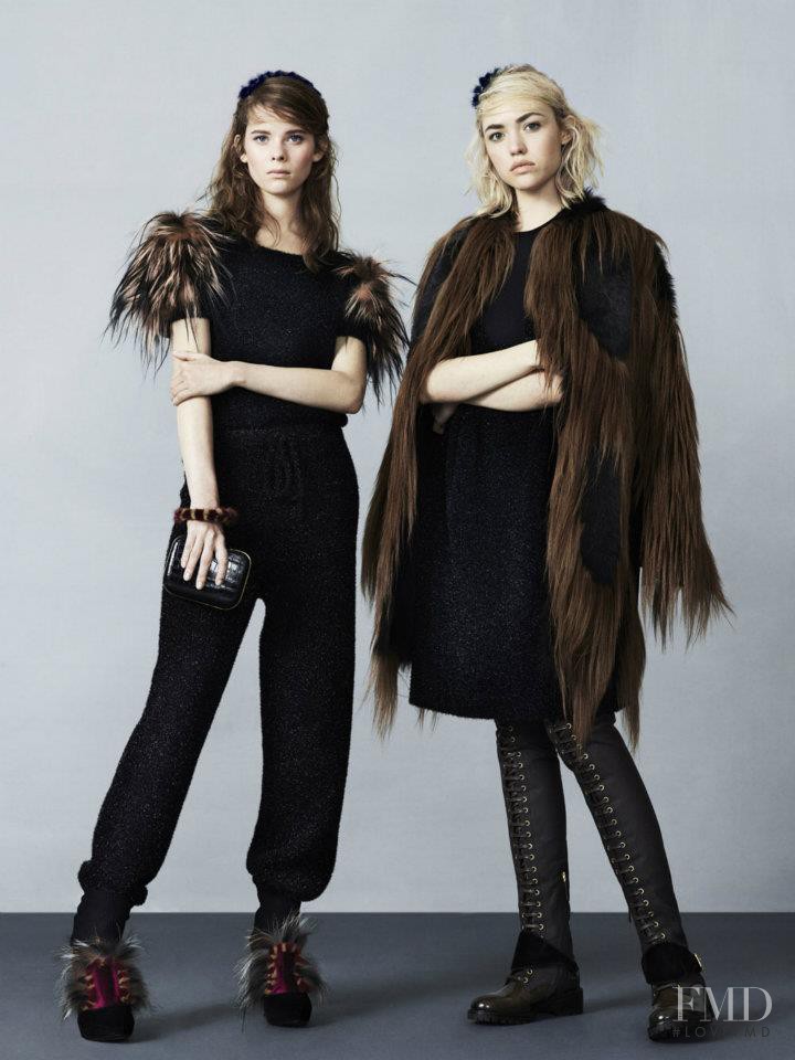 Cora Keegan featured in  the Fendi fashion show for Pre-Fall 2012