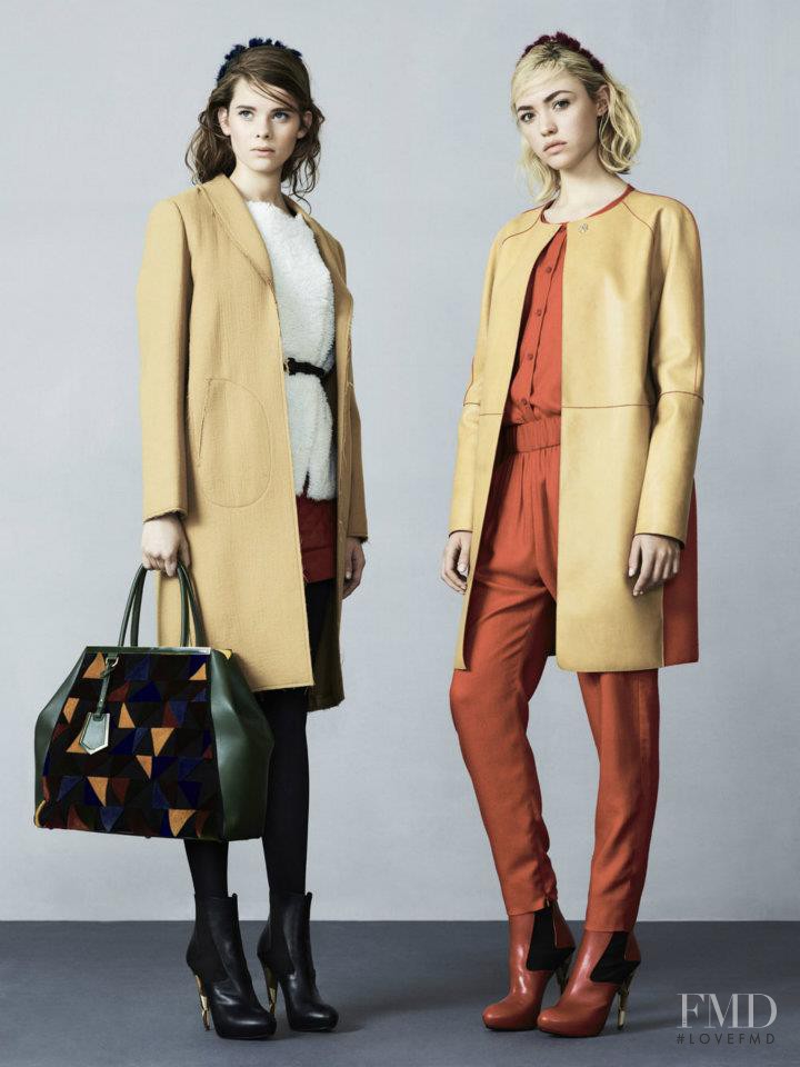 Cora Keegan featured in  the Fendi fashion show for Pre-Fall 2012