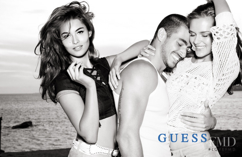 Grace Elizabeth featured in  the Guess advertisement for Spring/Summer 2016