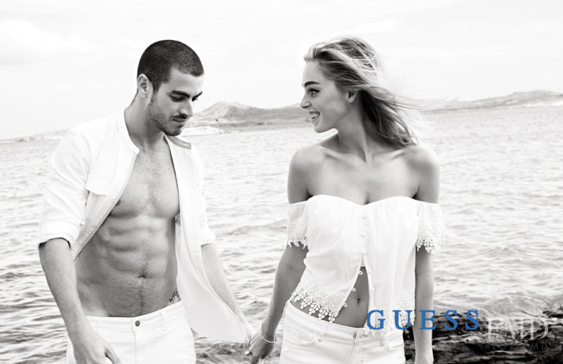 Elizabeth Turner featured in  the Guess advertisement for Spring/Summer 2016