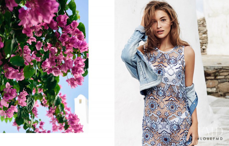 Grace Elizabeth featured in  the Guess lookbook for Spring/Summer 2016