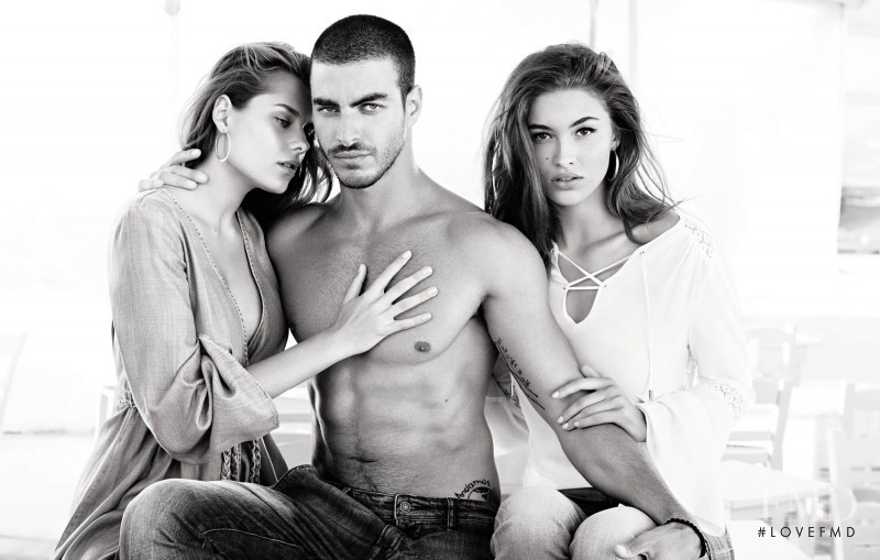 Grace Elizabeth featured in  the Guess lookbook for Spring/Summer 2016