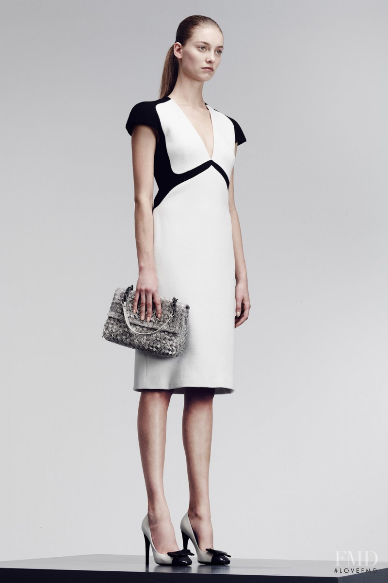 Iris van Berne featured in  the Bottega Veneta fashion show for Pre-Fall 2014
